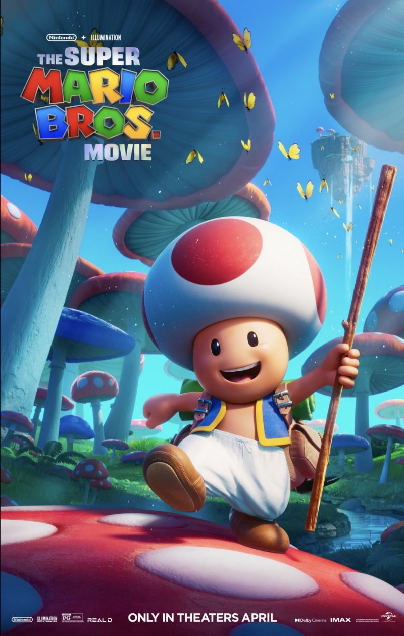Il poster di Toad di Super Mario Bros. Il film