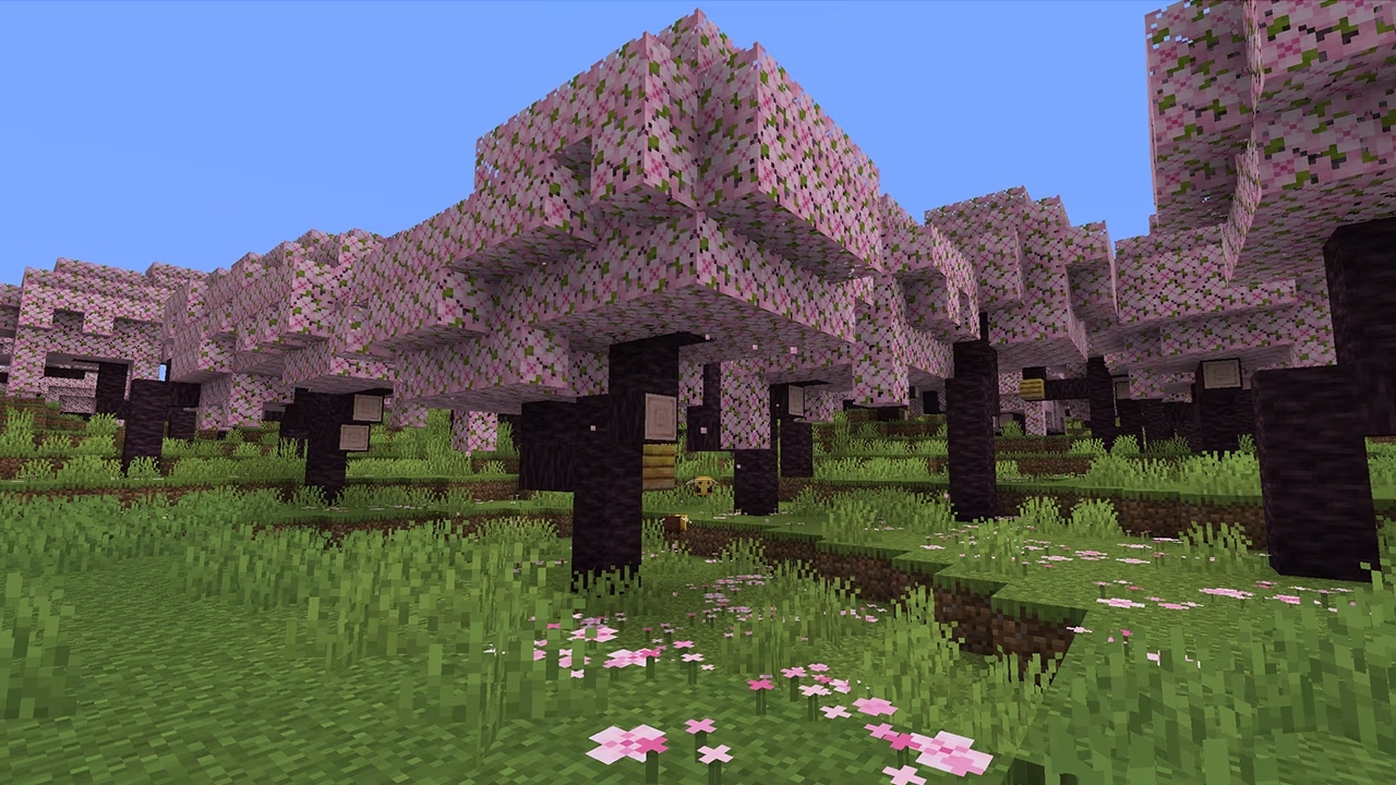 Minecraft: il grosso update 1.20 aggiungerà un nuovo bioma con i ciliegi in fiore