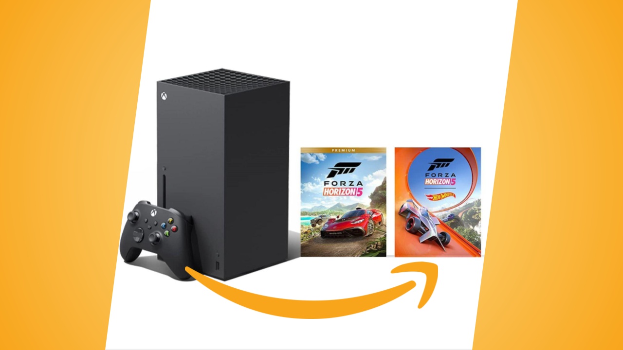 Xbox Series X con Forza Horizon 5 Premium Edition disponibile su Amazon, con un piccolo sconto