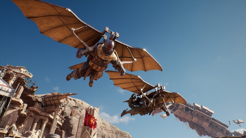 In una modalità di Warhaven potrete lanciarvi con un aliante per raggiungere prima l'obiettivo