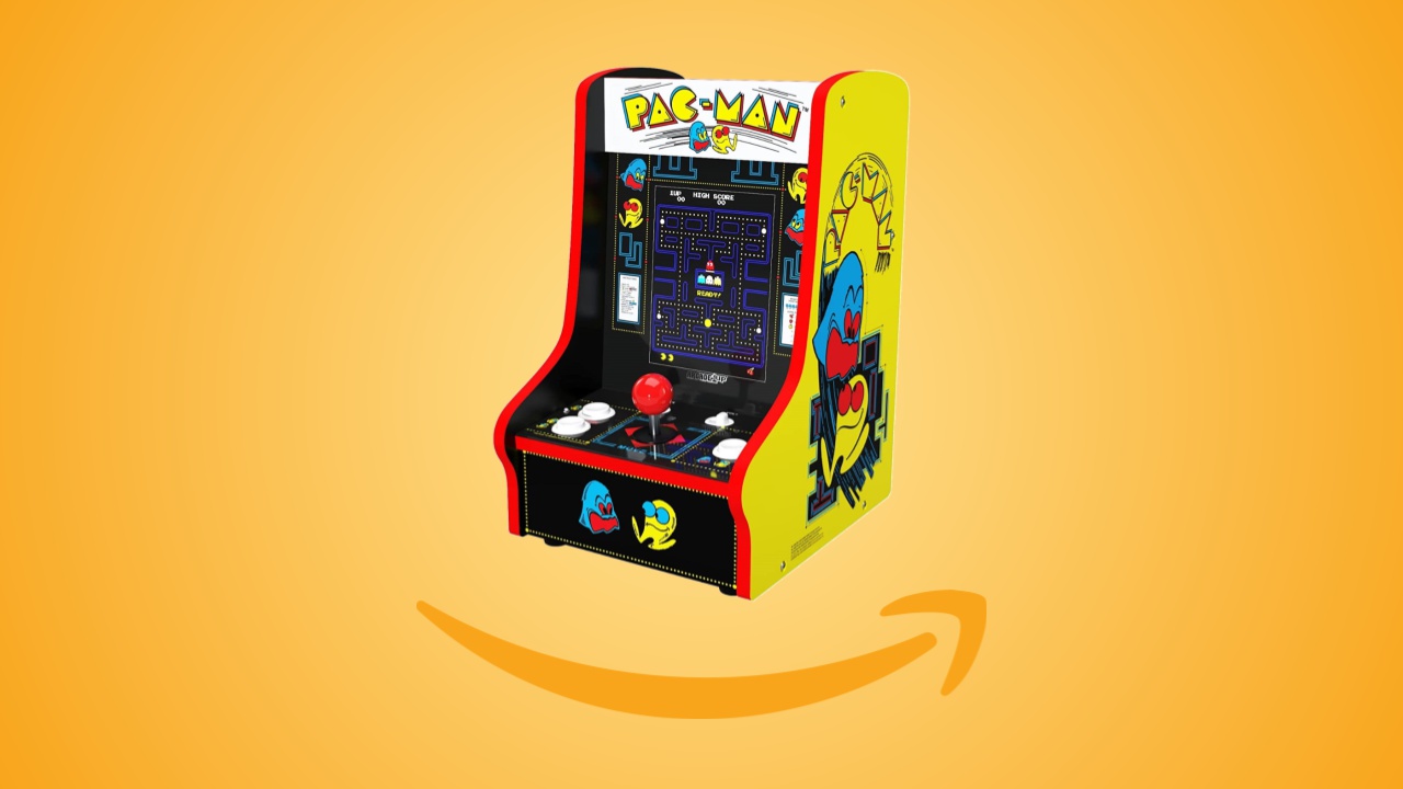 Offerte Amazon: Arcade1UP Pac-Man Countercade con 5 giochi in sconto al prezzo minimo storico