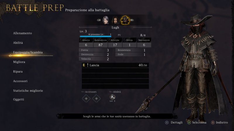 Ogni personaggio di Redemption Reapers ha statistiche, armamenti e abilità (attive e passive) personalizzabili