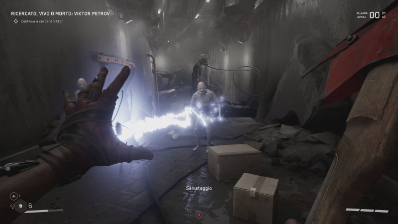 Atomic Heart, il nostro personaggio usa i Plasmid... cioè, le abilità del guanto ai polimeri