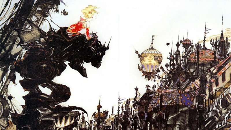 La couverture historique de Final Fantasy 6 représentant Terra à bord d'un walker Magitek
