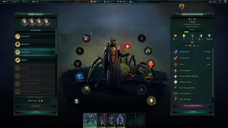 La gestione dell'inventario degli eroi di Age of Wonders 4 La gestione dell'inventario degli eroi di Age of Wonders 4