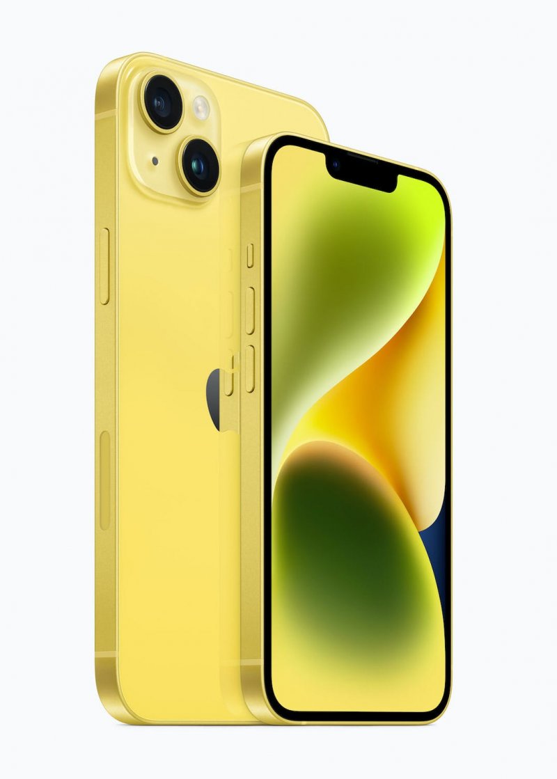 Il nuovo iPhone 14 giallo, appena presentato