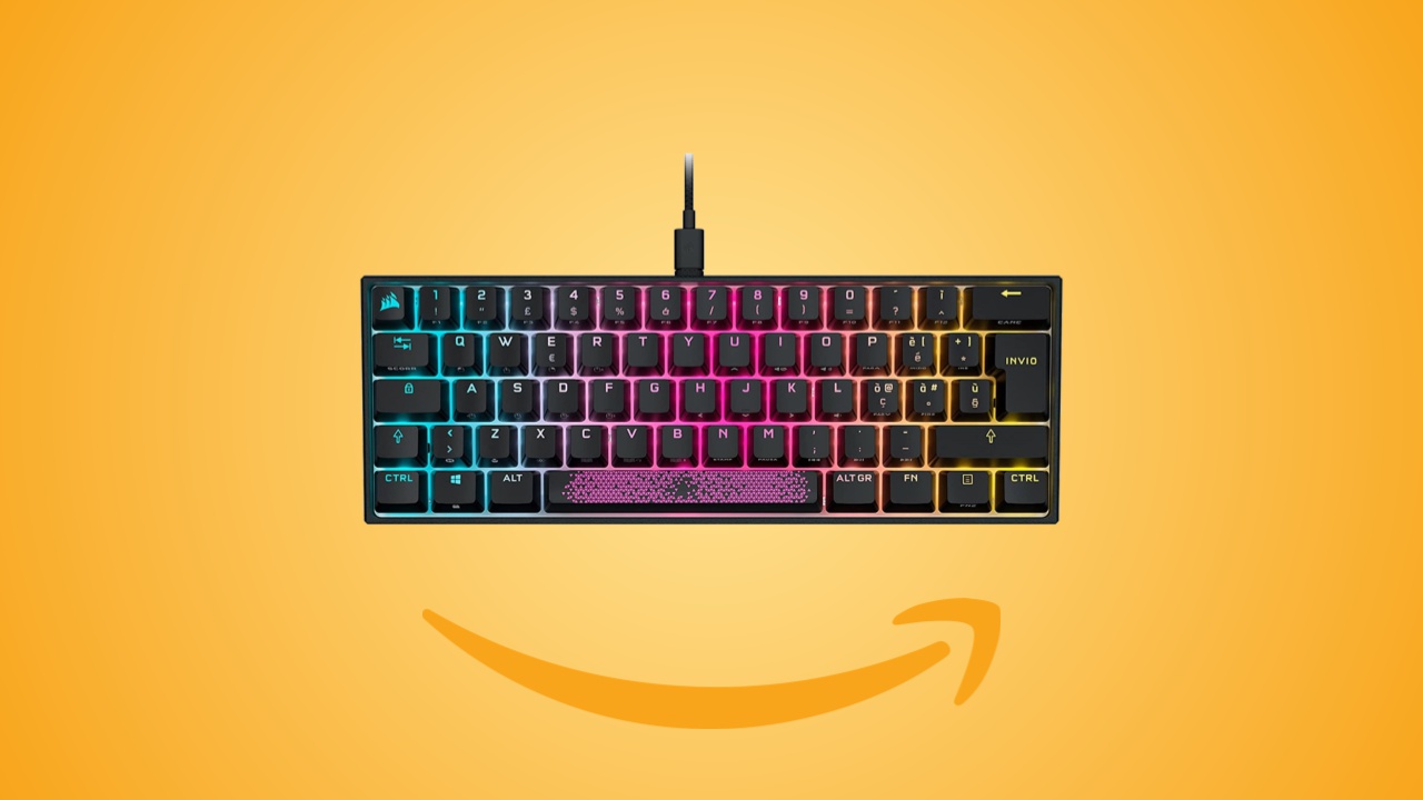 Offerte Amazon: Corsair K65 RGB MINI, tastiera compatta al prezzo minimo storico