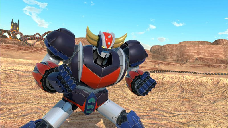 Megaton Musashi: Kabelanslutet skulle det vara möjligt att pilotera några mycket populära superrobotar som Grendizer