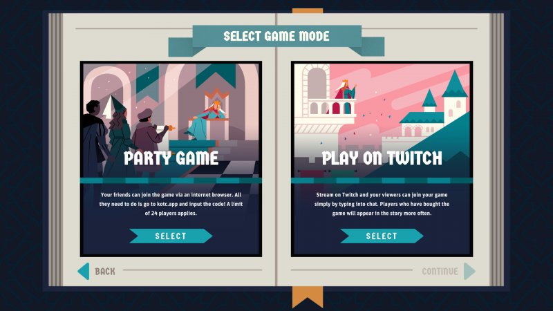 King of the Castle propose deux modes de jeu : par navigateur ou par interaction avec le chat Twitch.