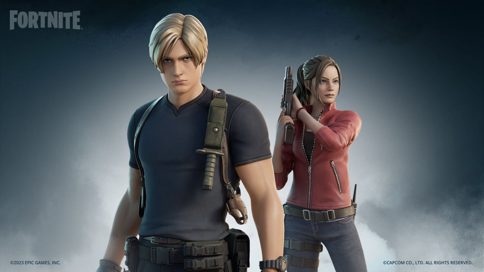 Fortnite: al via il crossver con Resident Evil con le skin di Leon e Claire