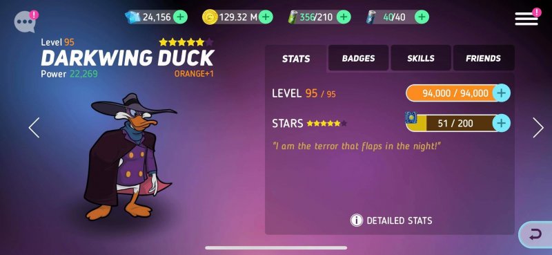 Darkwing Duck dans le titre mobile Disney Heroes.