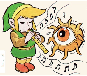 The Legend of Zelda: Link suona il flauto fin dal primo episodio The Legend of Zelda: Link suona il flauto fin dal primo episodio