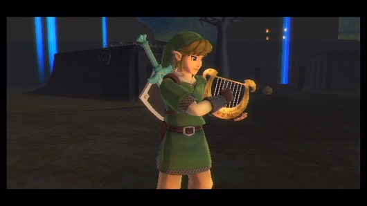 The Legend of Zelda: Skyward Sword: Link suona la Lira della Dea The Legend of Zelda: Skyward Sword: Link suona la Lira della Dea