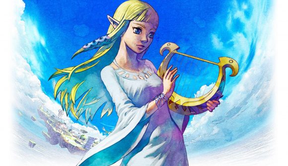 The Legend of Zelda: Skyward Sword: Zelda suona la Lira della Dea The Legend of Zelda: Skyward Sword: Zelda suona la Lira della Dea