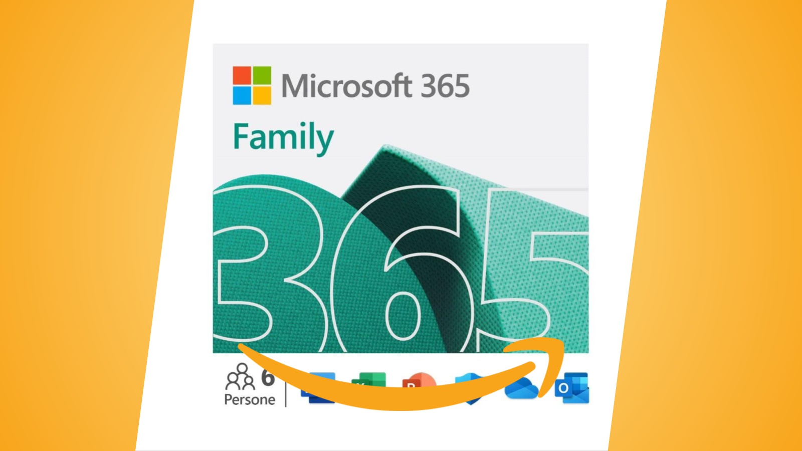 Offerte Amazon: Microsoft 365 Family - Fino a 6 persone per 12 mesi in sconto