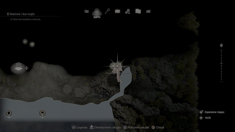 La posizione del Pezzo Esagonale C