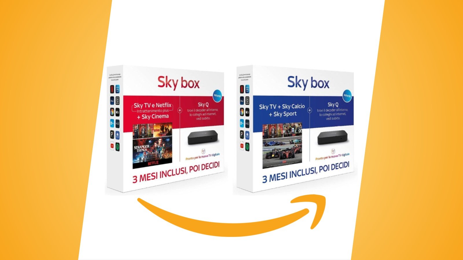 Sky box Cinema e Sport in sconto con le Offerte Amazon di Primavera 2023 al prezzo minimo storico