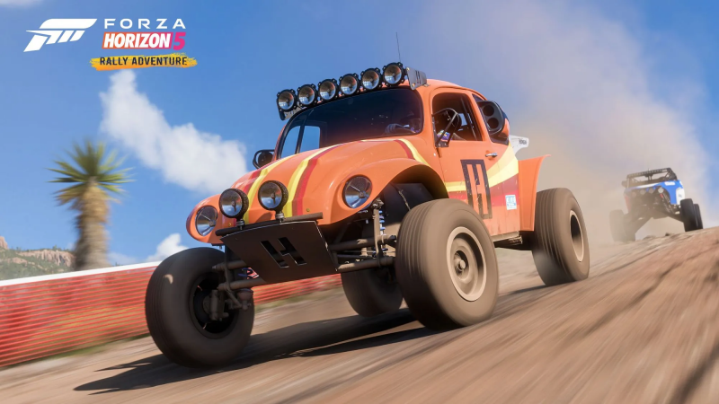 Les sections désertiques de Forza Horizon 5 Rally Adventure se prêtent parfaitement aux buggys.