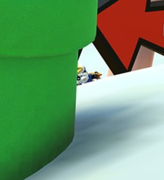 L'immagine ingrandita che sembra mostrare Poochy