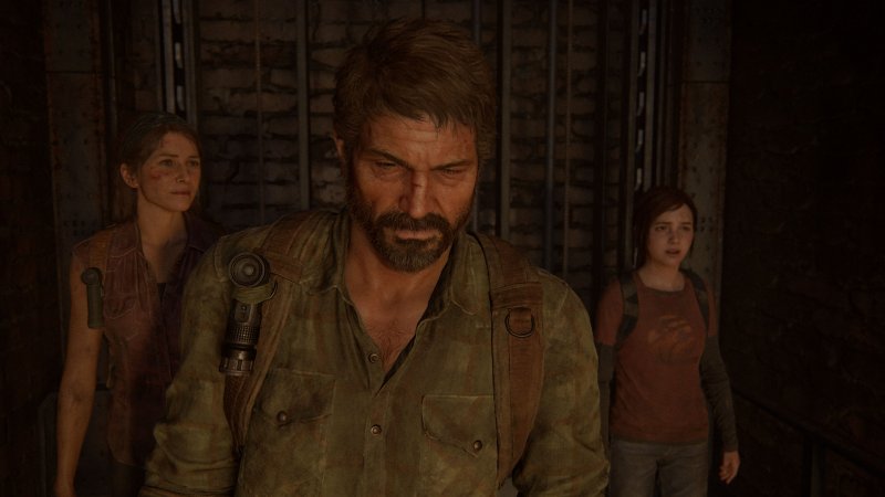 The Last of Us Part 1 : Tess, Joel et Ellie au début de la campagne