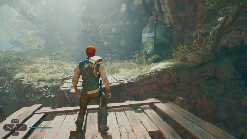 In Star Wars Jedi: Survivor ci sono diverse fazioni, e ogni tanto capiterà di vedere soldati imperiali combattere contro droidi controllati dai predoni. In Star Wars Jedi: Survivor ci sono diverse fazioni, e ogni tanto capiterà di vedere soldati imperiali combattere contro droidi controllati dai predoni.