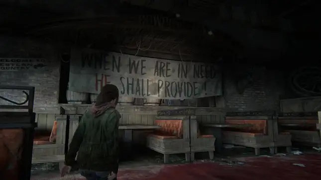 Stesso striscione, stesso mistero anche nel videogioco di The Last of Us