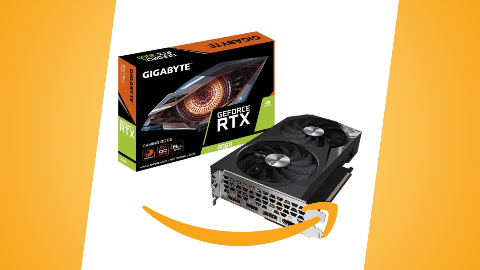 Offerte Amazon: Gigabyte GeForce RTX 3060 da 8 GB in sconto al prezzo minimo storico