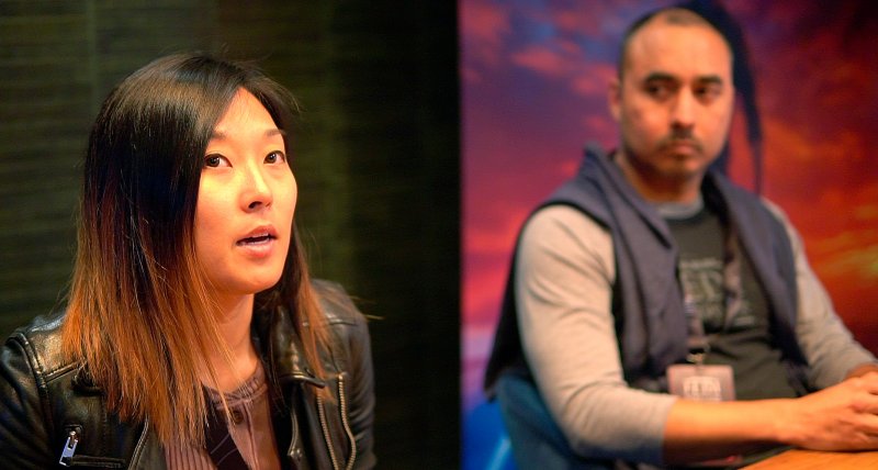 Kasumi Shishido e Jason de Heras, rispettivamente production director e combat designer di Star Wars Jedi: Survivor