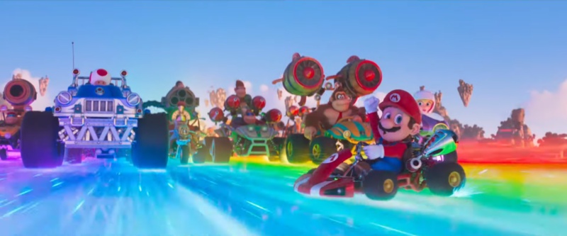Super Mario Bros. Il Film: c'è un'intera scena ispirata a Mario Kart e alla Pista Arcobaleno Super Mario Bros. Il Film: c'è un'intera scena ispirata a Mario Kart e alla Pista Arcobaleno