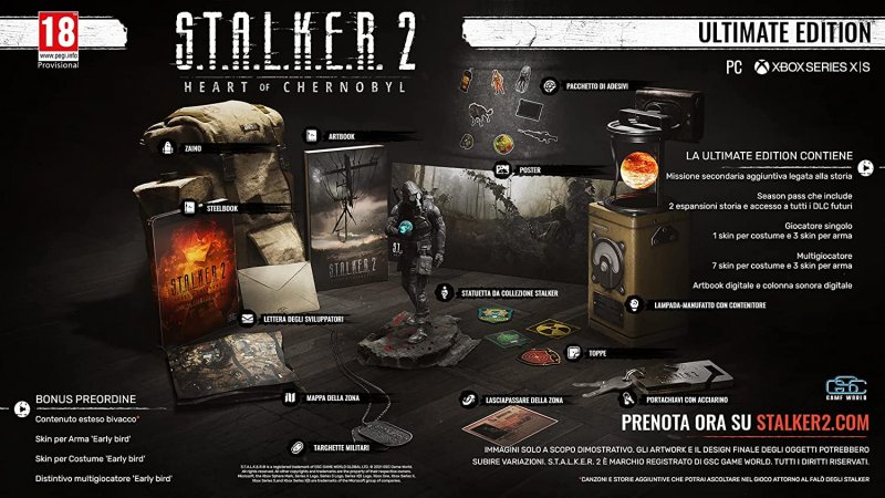 I contenuti di S.T.A.L.K.E.R. 2: Heart of Chornobyl - Ultimate Edition I contenuti di S.T.A.L.K.E.R. 2: Heart of Chornobyl - Ultimate Edition