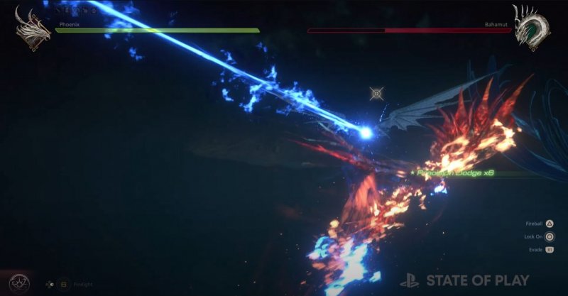 Fenice contro Bahamut in una sessione sparatutto