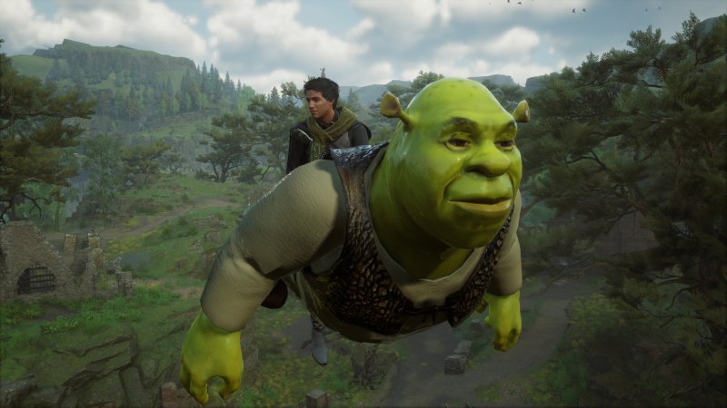 Un peccato che la mod Shrek Broom non rilasci una scia 'profumata' al suo passaggio: d'altronde, meglio fuori che dentro, dico io Un peccato che la mod Shrek Broom non rilasci una scia 'profumata' al suo passaggio: d'altronde, meglio fuori che dentro, dico io