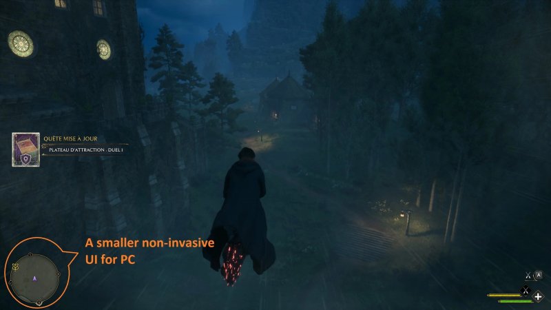 Con la mod Smaller UI potrete ammirare meglio i paesaggi di Hogwarts Legacy Con la mod Smaller UI potrete ammirare meglio i paesaggi di Hogwarts Legacy