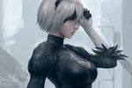 Nier Automata: il cosplay di 2B in costume da bagno di lena_cosplayer è da mare e da combattimento - Notizia