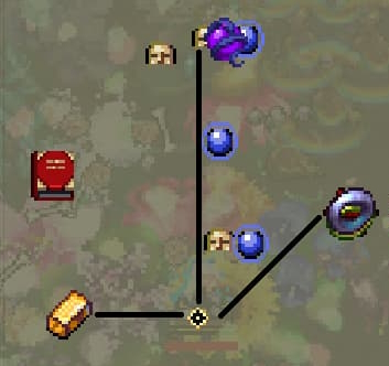 La posizione indicativa dell'area dove appaiono un gran numero di Rottin'Ghoul, fonte: TrueAchievements