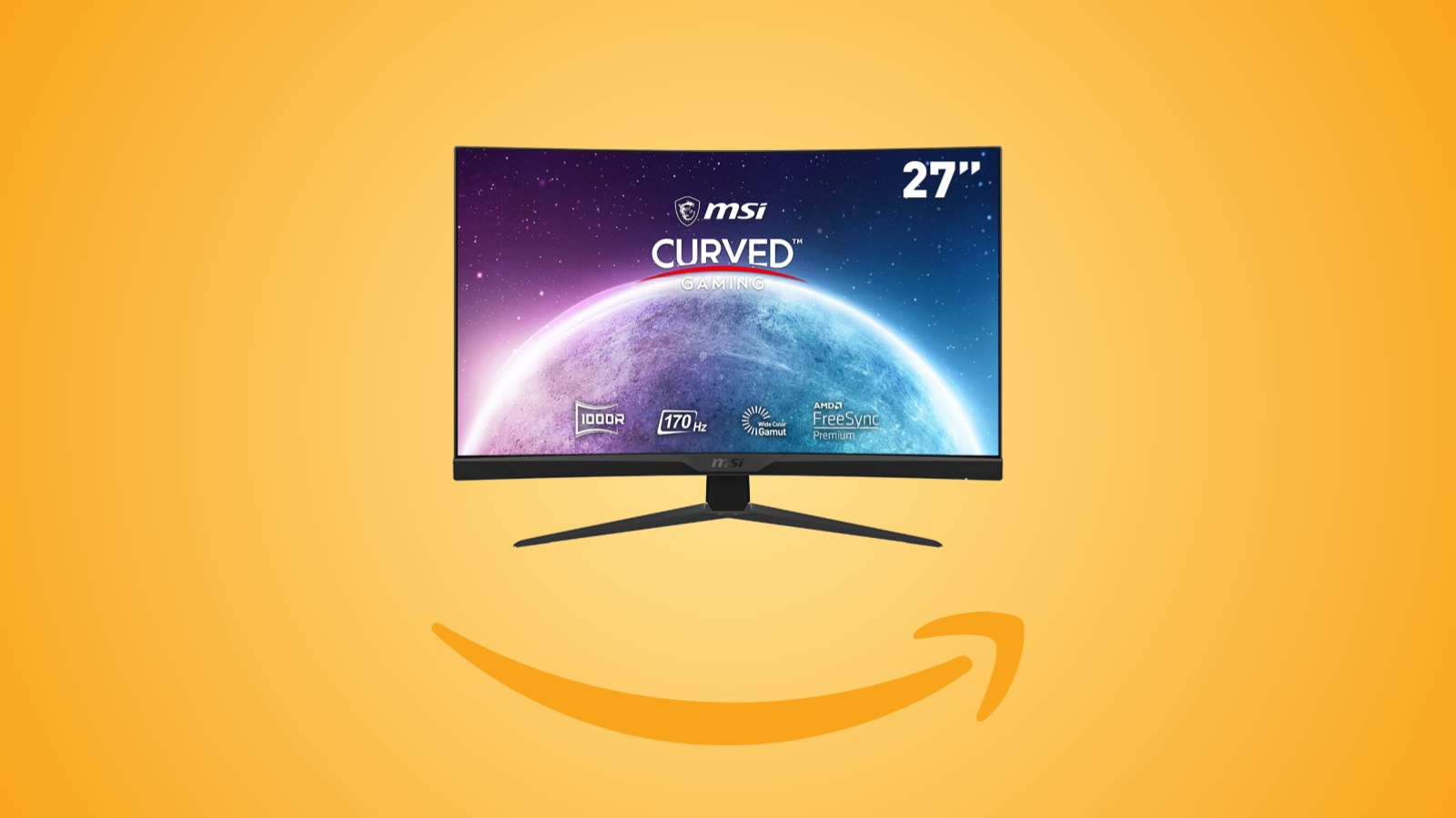Offerte Amazon: monitor curvo MSI G272C da 27 pollici a 170 Hz, in sconto al prezzo minimo storico
