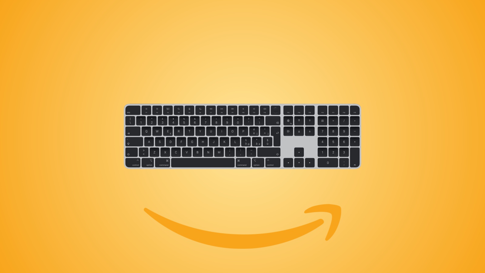 Offerte Amazon: Apple Magic Keyboard con Touch ID e tastierino numerico in forte sconto, layout ita