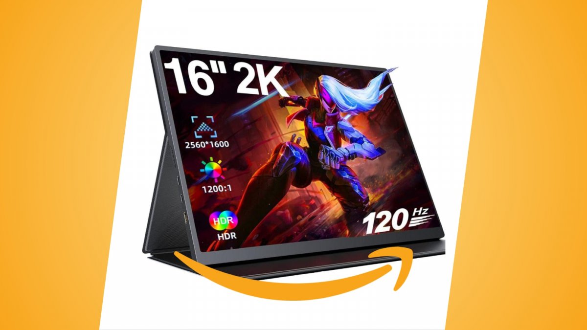 Offerte Amazon monitor portatile EVICIV da 16 pollici a 2K e 120 Hz in sconto con questo coupon
