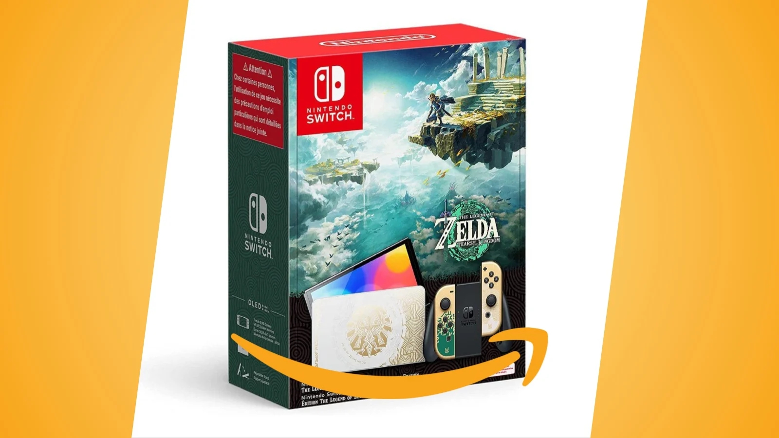 Nintendo Switch OLED edizione Zelda: Tears of the Kingdom su Amazon ancora disponibile