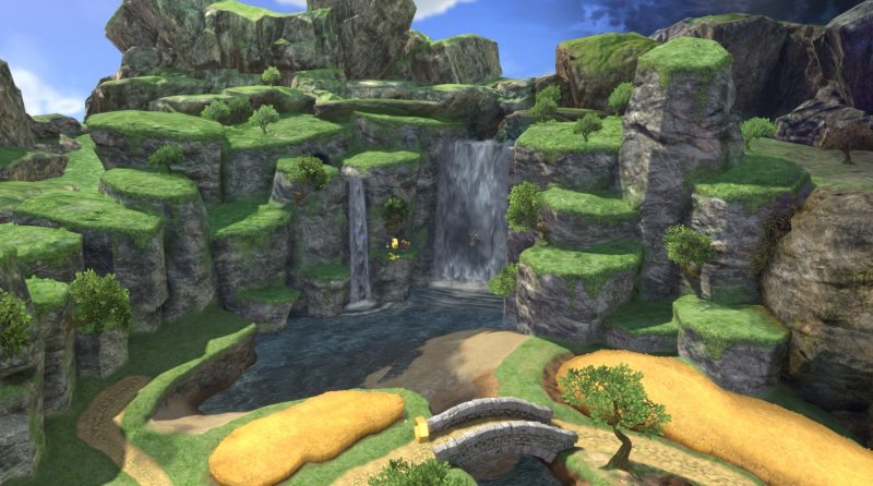 Banjo-Kazooie: chissà cosa si nasconde dietro quella cascata...