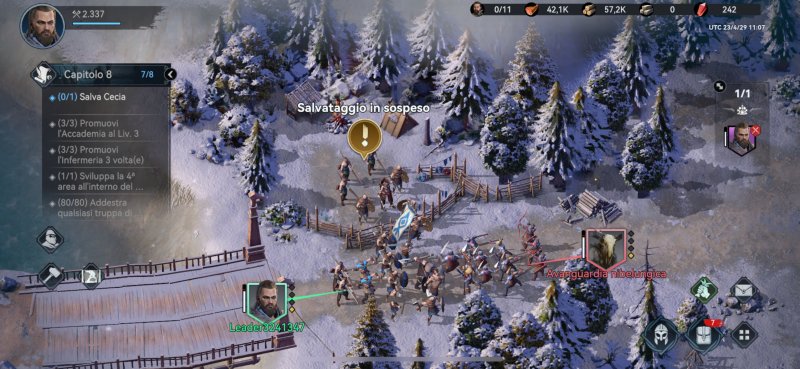 Viking Rise, truppe in combattimento