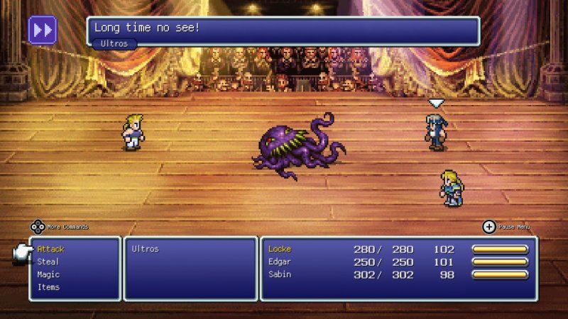 Den berömda striden med Ultros återskapades i Final Fantasy VI
