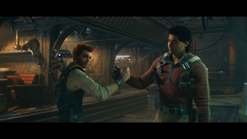 Star Wars Jedi: Survivor, Cal in compagnia di uno dei nuovi comprimari