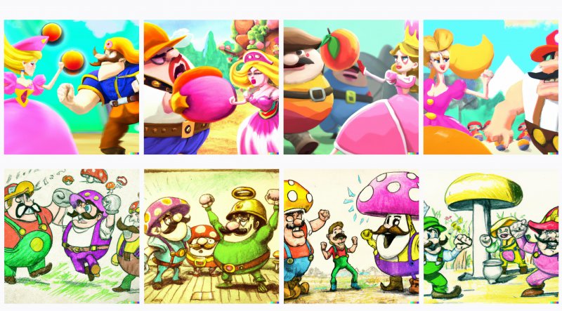 Ecco come DALL-E 2 immagina le concept art di pre-produzione di Super Mario Bros. Il Film 2 Ecco come DALL-E 2 immagina le concept art di pre-produzione di Super Mario Bros. Il Film 2
