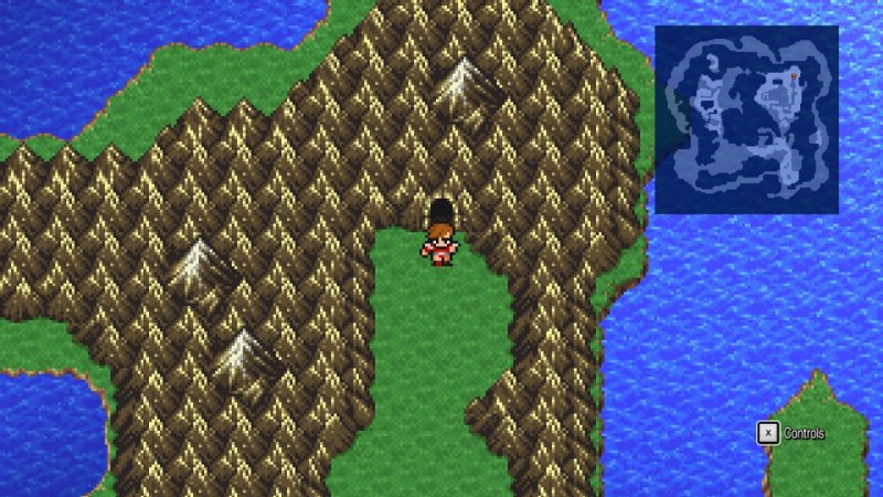 La mappa del mondo di Final Fantasy III Pixel Remaster La mappa del mondo di Final Fantasy III Pixel Remaster