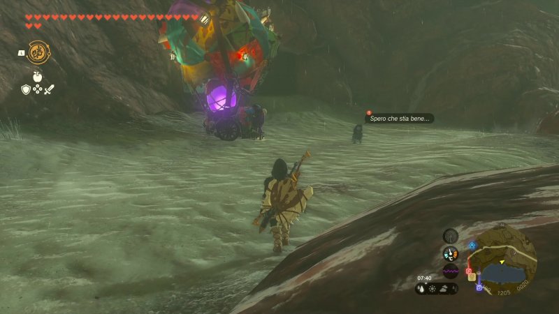 La mongolfiera si nota subito