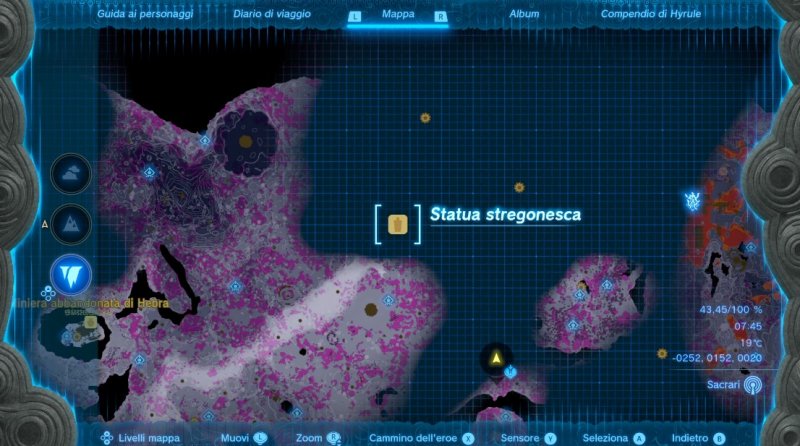 La statua sotto Hebra