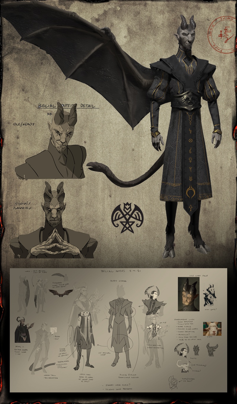 Concept Art di Belial in Solium Infernum Concept Art di Belial in Solium Infernum