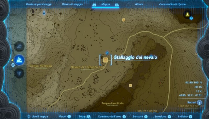 La posizione del cavallo dorato di Zelda La posizione del cavallo dorato di Zelda