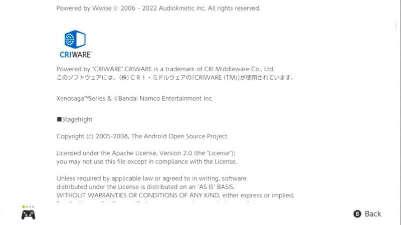 Gli avvisi sulla proprietà intellettuale di Xenoblade Chronicles 3 menzionano esplicitamente Xenosaga di Bandai Namco